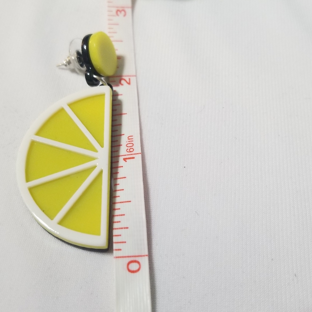 2 For 20 Lemon Acrylic Earrings - Picture 2 of 3